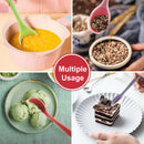 3pcs 8'' Long Silicone Soup Spoon New High Quality Tool for Dinner Table