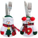 8pcs Cutlery Holder Snowman / Santa Clause / Elk Christmas Cutlery Holder P