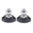 2pk Power Single Stud 8mm - Insulated Terminal Post StainlessSteel Marine Black
