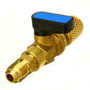 1/4" Male to 1/4" Female SAE Straight Ball Valve Charging Y AC Refrigerants L4N3
