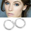 4 Pairs Casual Round Small Sleeper Hoops Earrings Nose Ring Earrings Hoop 8mm
