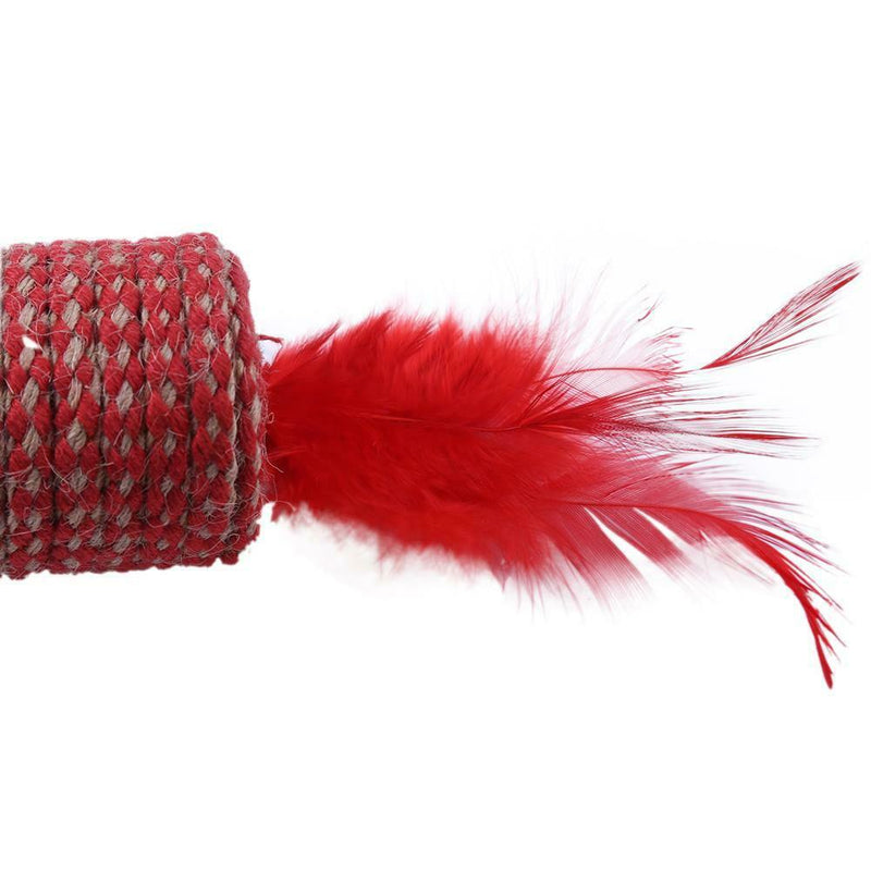 5pcs Candy Shape Feather Ball Cat Toys Creative Sisal Interactive Pets Toys