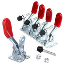 4pcs Red Toggle Clamp GH-201A 201-A Quick Release Tool Horizontal Clamp Hand LJ