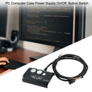 On/off Reset Button Double Switch USB 2.0 Interface Audio Ports for PC Computer