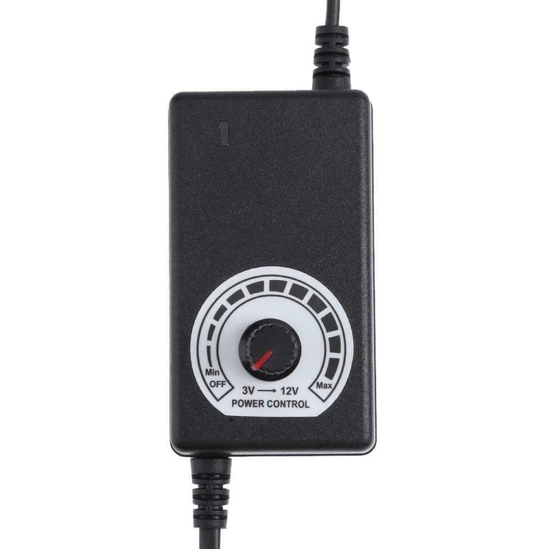 AC to DC Adapter 3-12V 2A Adjustable Power Supply Motor Speed Controller US