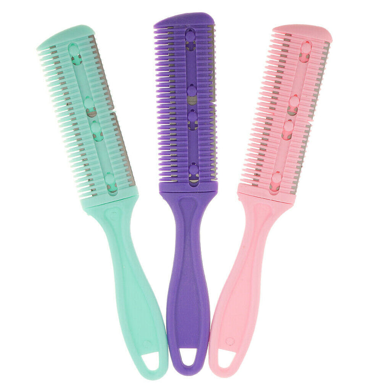 Hair Cutter Thinning Shaper Comb Two Sided Blades Trimmer Barber Remover 2x