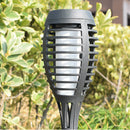 2pcs Solar 12LED Flame Light Outdoor Flickering Torch Lights Landscape Lamp A