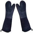Extra Long Silicone Oven Mitts Heavy Duty Commercial Grade Oven Mitts Heat