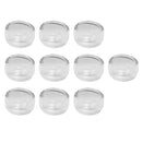 10x Memory Locket Charm 1/2 Globe Glass Pendant Open Bottle Vials Craft 15mm