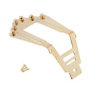 Golden 6 String Guitar Tailpiece Bridge for Hollowbody Archtop Guitar Parts