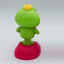 Table Car Solar Power Dancing Green Frog Swinging
