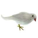 Small Artificial Bird Feather Realistic Sparrow Garden Tree Ornament 15cm