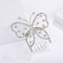 Elegant Rhinestone Hairpin Crystal Hair Comb Women Wedding Valentine Gift