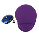 2.4GHz 1600dpi USB Wireless Mice Optical +Wrist Rest Mouse Mat for Laptop