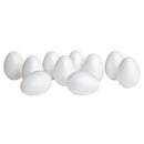 10 Styrofoam eggs 6 cm white Easter Egg decorative egg for painting or stic Z7U9