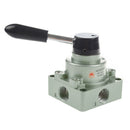 HV-04 G1/2" 3 Position 4 Way Manual Pneumatic Lever Valve G6O3