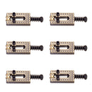 Set of 6 Copper Roller Bridge Tremolo Saddles for ST TL Style Guitar Parts