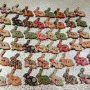 Rabbit Shape 2 Holes Wooden Buttons Pack of 50pcs