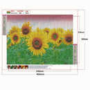 Sunflower 5D DIY Full Round Drill Diamond Painting Mosaic Beadwork (A918)