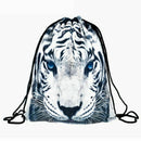 Pattern Drawstring Gym Bag Cute Backpack Gift Polyester School Rucksack