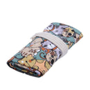 Canvas Pencil Wrap,Travel Drawing Cute Cat Pencil Roll Organizer For Artist G9N6
