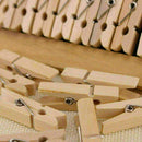 100x Mini Wooden Pegs Clothes Pins For Crafting Cardmade Tackle 25x3MM Tool L1L4