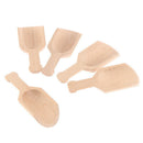 5Pcs 8cm Wooden Scoops Bath Salt Spoon Candy Flour Spoon Scoops Kitchen Uten Hn