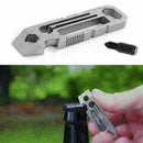 6 in1 Utili-Key Keychain Keyring Multi Tool Stainless EDC Screwdriver Opene T0H9