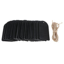 25 Pieces Chalkboard Tags Hanging Wooden Mini Chalkboard Signs DIY Crafts