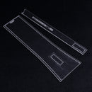 7x Leather Craft Shoulder Bag Handbag Clear Acrylic Pattern Stencil DIY Tool Kit