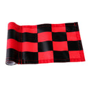 Backyard Putting Green Golf Training Aid Chequered Flag Solid Flag Red+Black