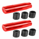 2PCS Car Aluminum Manual Gear Shift Knob Stick Transmission Gearstick Uni JRN