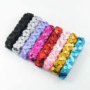 8x 1 Yard Paillette Sequins Ribbon Lace Trim Sewing Applique for Party 18mm
