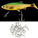 100Pcs Fishing Soft Lure Bait Stinger Spike Hook Connecting Top Needle Pins J7O9