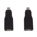 2pcs USB 2.0 Female to Mini Male + USB Female to Micro USB Male Adapter Con J3A6