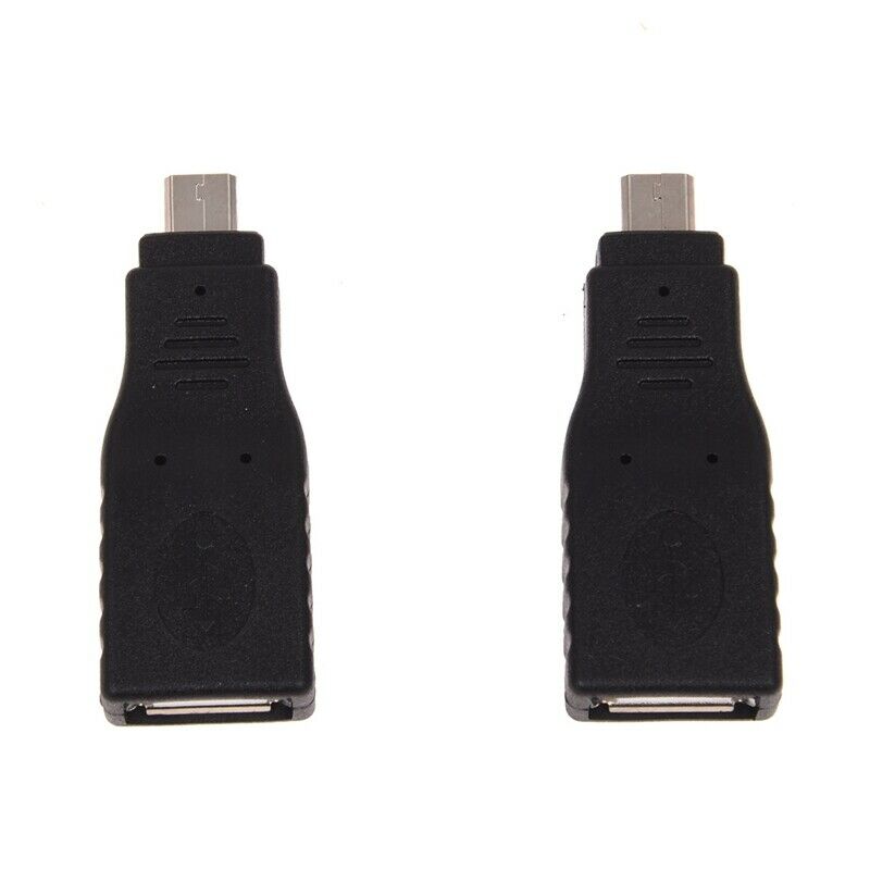 2pcs USB 2.0 Female to Mini Male + USB Female to Micro USB Male Adapter Con J3A6