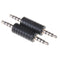 2x 3.5mm stereo male to male jack audio plug connector/coupler adapter joiner TE