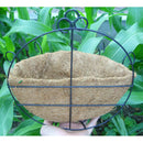 Coconut Half Round flowerpot Hanging Pots Window Rattan Decorative 12inch