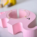 Wooden Elephant Money Bank Coin Saving Box Piggy Bank Toys For Children~Pink