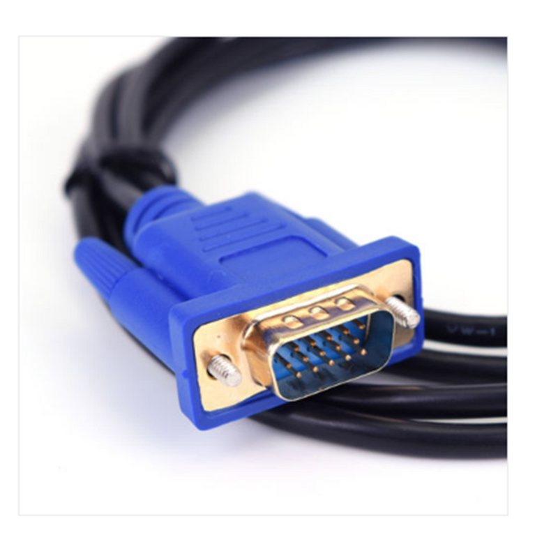 1.8M Black HDTV HDMI Male to VGA adapter Cable connector cable for PC TV Hot 1PC