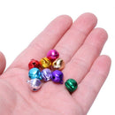 100x Accessories 10mm Jingle Bells Assorted Colours U4L3