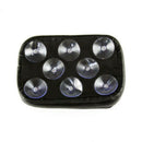 Universal 8 Suction Cup Black Motorcycle Rear Passenger Cushion Pillion Pa FSW