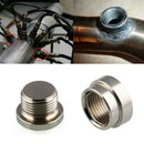 O2 Oxygen Sensor Metal Weld On Bung & Plug Wideband & Set Nut Cap T3H5