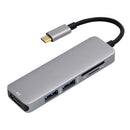 HDMI Dock Type C Hub Adapter 2 USB 3.0 Card Readers For