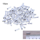 100pcs Aluminum Bike Bicycle Brake Shifter Inner Cable Tips Wire End Cap Crimps