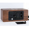 Multifunction Wood Phone Wireless Charger Dock Clock 3 Level Brightness World