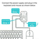 Bluetooth GAMING MIX Keyboard Mouse Converter Adapter Dock for Android IOS  P7V4