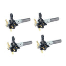 4pcs Replacement Carbon Brush Electric Vacuum Motor Suitable for 32mm Dia.