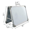 Universal Dry Erase Board, 30x40cm, White, Aluminum Alloy Frame, Foladable