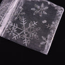 New100X Snowflake White Jewelry Candy Organza Pouch Wedding Favor Bag 7X9 Cm ME